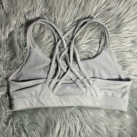 ATHLETA FULLY FOCUSED SPORT BRA GREY Size Large - Picture 4 of 5